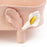 Oval Dish with Lilies Legs <br> Nude <br> (L 46 x H 18) cm