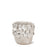 Flower Crafted Round Vase <br> 
Off White
<br> (Ø 20 x H 21) cm