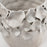 Flower Crafted Round Vase <br> 
Off White
<br> (Ø 20 x H 21) cm