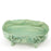 Oval Dish with Rose Legs <br> Tea Green <br> (L 46 x H 18) cm