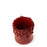 High Flower Crafted Round Vase <br> Red <br> (Ø 17 x H 20) cm