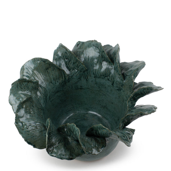 Ruffle Vase <br> Midnight Blue <br> (Ø 35 x H 20) cm