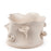 Roses Crafted Decorative Pot <br> White <br> (Ø 35 x H 22) cm