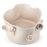 Roses Crafted Decorative Pot <br> White <br> (Ø 35 x H 22) cm