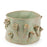 Roses Crafted Decorative Pot <br> Pale Green <br> (Ø 33 x H 22.5) cm
