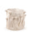Roses Crafted Round Vase <br> White <br> (Ø 24.5 x H 25) cm