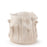 Roses Crafted Round Vase <br> White <br> (Ø 24.5 x H 25) cm