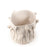 Roses Crafted Round Vase <br> White <br> (Ø 24.5 x H 25) cm