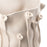 Roses Crafted Round Vase <br> White <br> (Ø 24.5 x H 25) cm