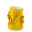Tulips Crafted Round Vase <br> Bright Yellow <br> (Ø 17 x H 25) cm