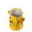 Tulips Crafted Round Vase <br> Bright Yellow <br> (Ø 17 x H 25) cm