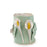 Lilies Crafted Round Vase <br> Pastel Green <br> (Ø 18 x H 25) cm