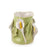 Lilies Crafted Round Vase <br> Lime Green <br> (Ø 18 x H 25) cm