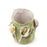 Lilies Crafted Round Vase <br> Lime Green <br> (Ø 18 x H 25) cm