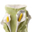 Lilies Crafted Round Vase <br> Lime Green <br> (Ø 18 x H 25) cm