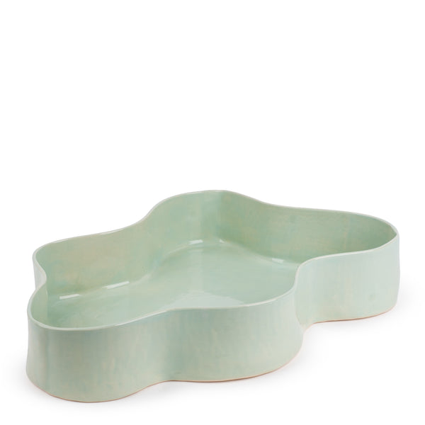 Cloud Dish <br> Light Green <br> (L 46 x H 8) cm