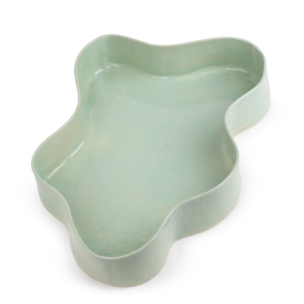 Cloud Dish <br> Light Green <br> (L 46 x H 8) cm