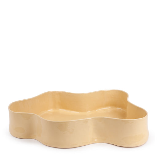 Cloud Dish <br> Pastel Yellow <br> (L 46 x H 8) cm