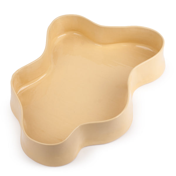 Cloud Dish <br> Pastel Yellow <br> (L 46 x H 8) cm