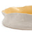 Rough Round Dish <br> White / Pastel Yellow <br> (Ø 36 x H 8) cm