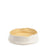 Rough Round Dish <br> White / Pastel Yellow <br> (Ø 25 x H 8) cm