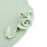 Roses Flat Dish on Stand <br> Light Green <br> (Ø 42 x H 10) cm