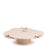 Roses Flat Dish on Stand <br> Nude <br> (Ø 42 x H 9) cm