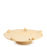 Roses Flat Dish on Stand <br> Pastel Yellow <br> (Ø 42 x H 9) cm