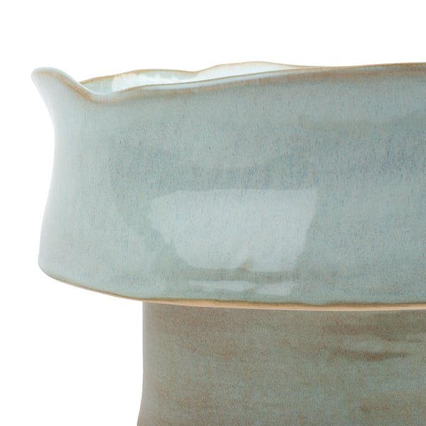 Round Dish with Removable Stand <br> Light Blue <br> (Ø 32 x H 20) cm