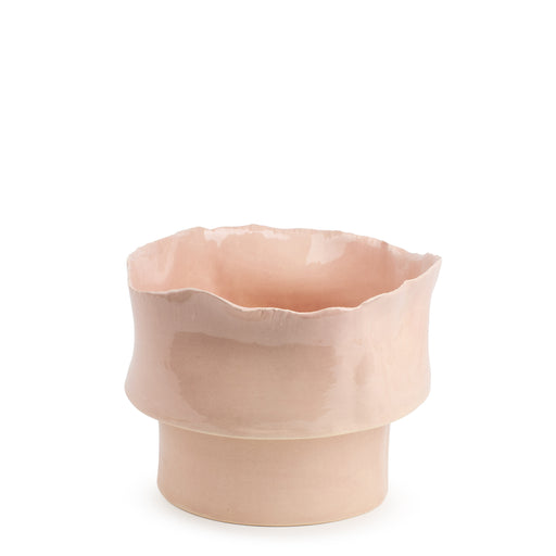 Round Dish with Removable Stand <br> Nude <br> (Ø 25 x H 20) cm