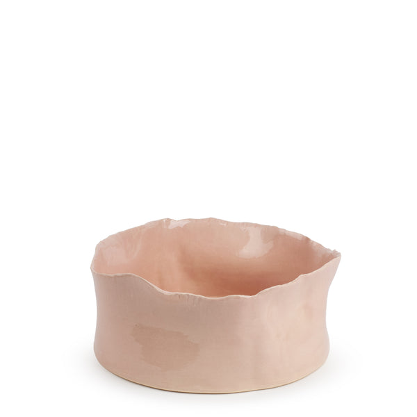 Round Dish with Removable Stand <br> Nude <br> (Ø 25 x H 20) cm