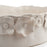 Flower Crafted Round Dish <br> White <br> (Ø 45 x H 13) cm