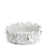 Big Flower Crafted Round Dish <br> Off White <br> (Ø 32 x H 11) cm