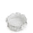 Big Flower Crafted Round Dish <br> Off White <br> (Ø 25 x H 11) cm