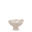 Bowl with Birds on Stand <br> White <br> (H 10.3) cm
