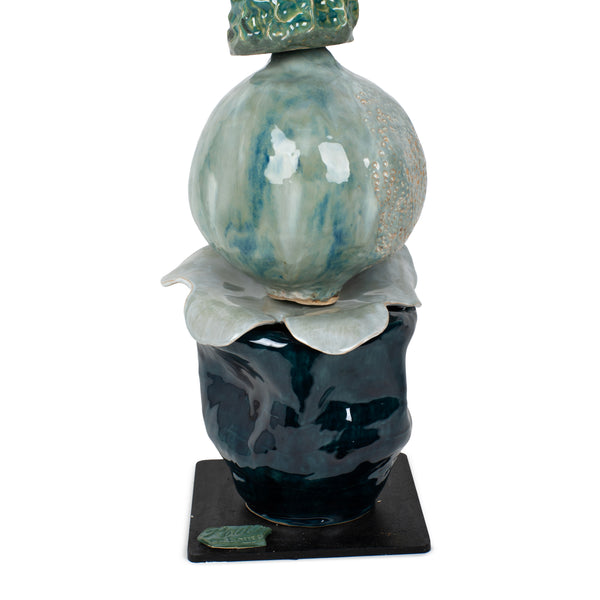 Ceramic Totem <br> (D 23 x W 23 x H 85) cm