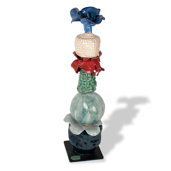Ceramic Totem <br> (D 23 x W 23 x H 85) cm