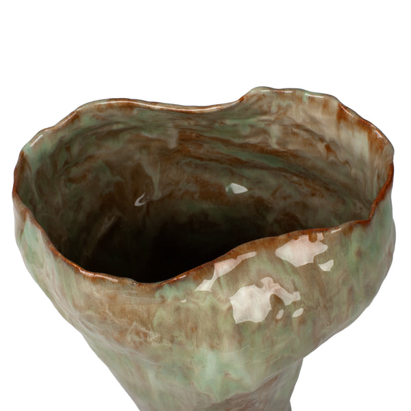 Ceramic Vase <br> (L 27 x W 22 x H 44) cm