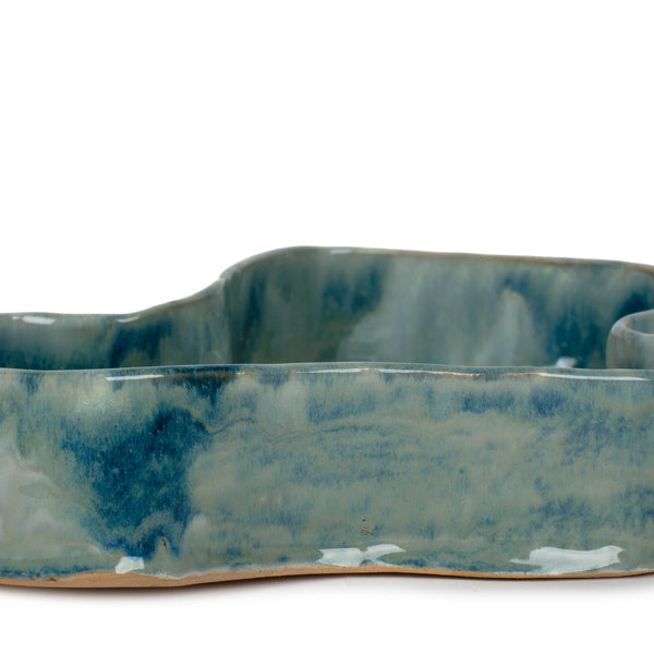 Ceramic Bowl <br> (L 33 x W 24 x H 5) cm
