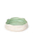 Rough Round Dish <br> White / Pastel Green <br> (Ø 36 x H 8) cm