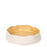 Rough Round Dish <br> White / Pastel Yellow <br> (Ø 36 x H 8) cm