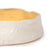 Rough Round Dish <br> White / Pastel Yellow <br> (Ø 36 x H 8) cm