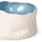Rough Round Dish <br> White / Pastel Blue <br> (Ø 25 x H 13) cm