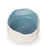 Rough Round Dish <br> White / Pastel Blue <br> (Ø 25 x H 13) cm