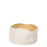 Rough Round Dish <br> White / Pastel Yellow <br> (Ø 25 x H 13) cm