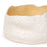 Rough Round Dish <br> White / Pastel Yellow <br> (Ø 25 x H 13) cm