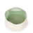 Rough Round Dish <br> White / Pastel Green <br> (Ø 25 x H 13) cm