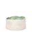 Rough Round Dish <br> White / Pastel Green <br> (Ø 25 x H 13) cm