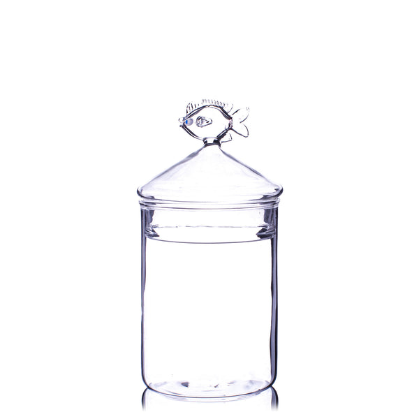 Glass Jar Fish <br> (Ø 9 x H 20) cm