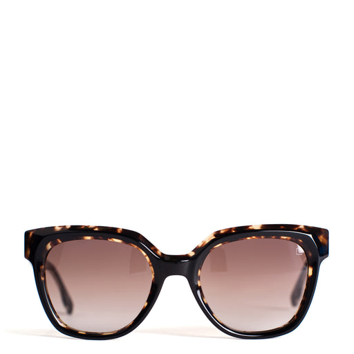 Omnia Vincit Amor Sunglasses <br> Havana Frame <br> Brown Gradient Lenses
